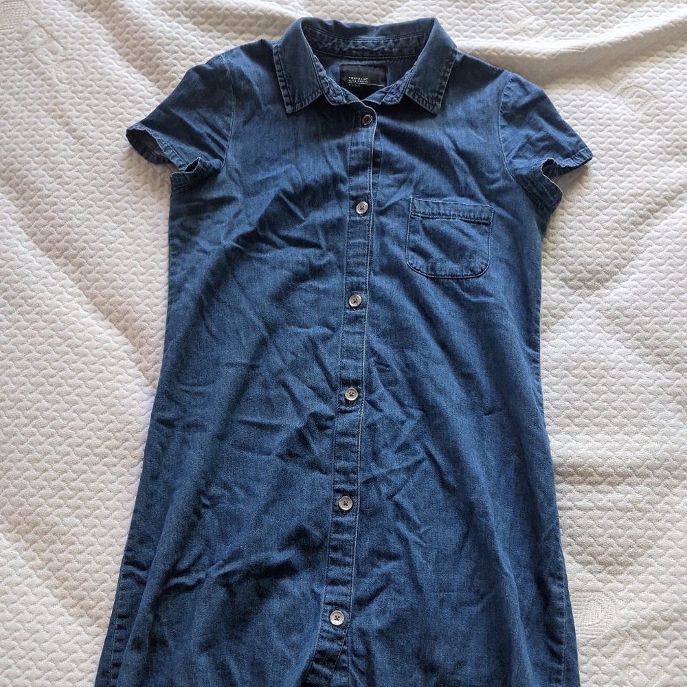 Zara Trafaluc Denim Mini Dress